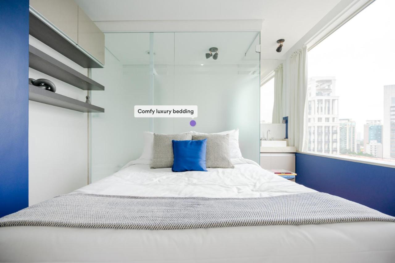 상파울루 Ap Com Academia, Piscina E Sauna No Predio, Proximo A Faria Lima - Vila Olimpia 아파트 외부 사진